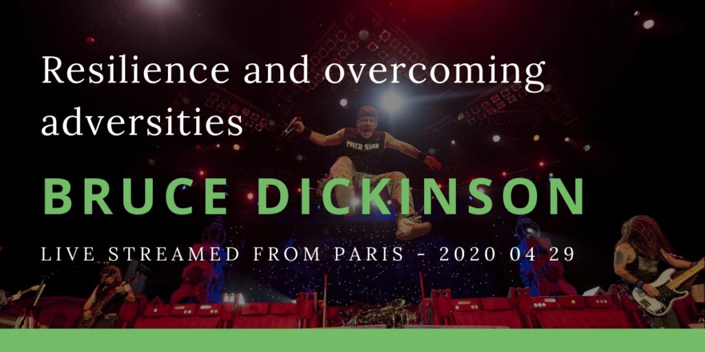 Bruce Dickinson live-streamed from Paris